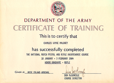 Rifle Certification